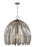 Visual Comfort & Co. Studio Collection Hanalei contemporary large 1-light indoor dimmable pendant hanging chandelier light in washed pine f