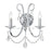 Crystorama Othello 2 Light Polished Chrome Sconce