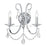 Crystorama Othello 2 Light Spectra Crystal Polished Chrome Sconce