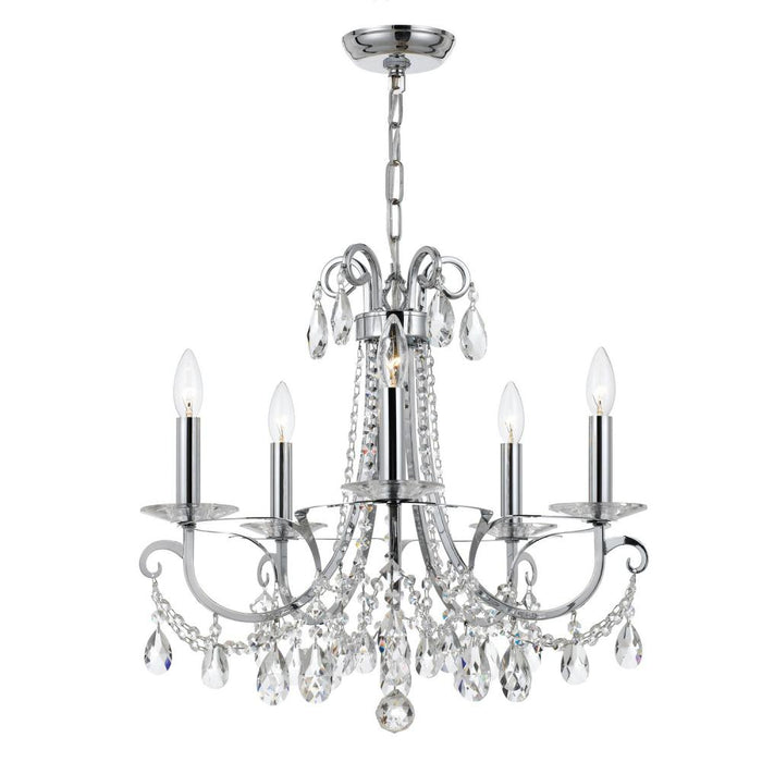 Crystorama Othello 5 Light Polished Chrome Chandelier