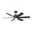 Flera Smart 52 Led Ceiling Fan In Midnight Black With Midnight Black Blades | 6FLSM52MBKD