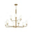 Mack Nine-light Two-tier Chandelier With Layered Glass Shades | P400478-191