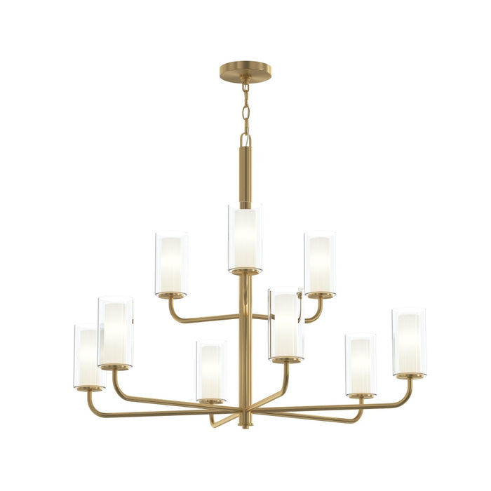 Mack Nine-light Two-tier Chandelier With Layered Glass Shades | P400478-191