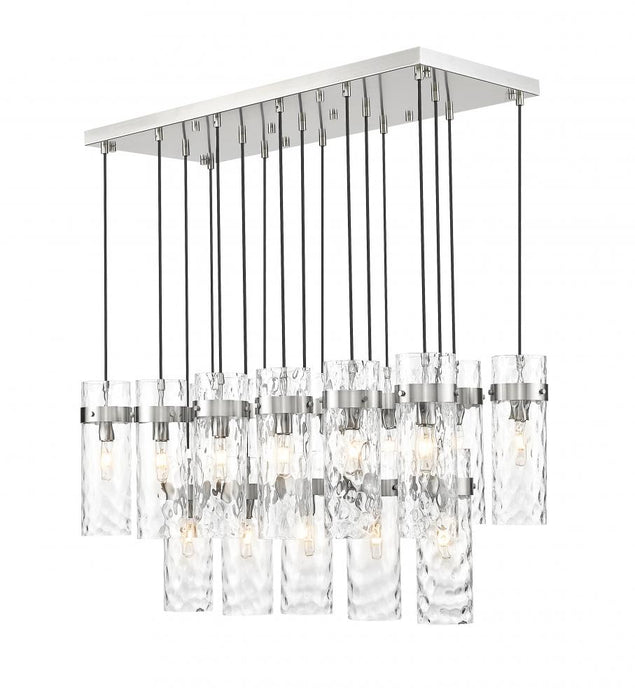 17 Light Linear Chandelier | 7002P5-17L-BN