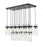 17 Light Linear Chandelier | 7002P5-17L-MB