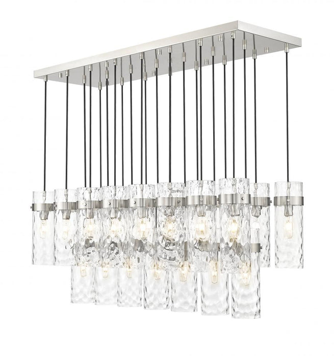 23 Light Linear Chandelier | 7002P5-23L-BN