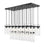 23 Light Linear Chandelier | 7002P5-23L-MB