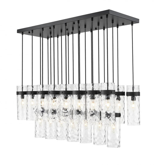 23 Light Linear Chandelier | 7002P5-23L-MB