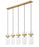 5 Light Linear Chandelier | 7002P5-5L-RB