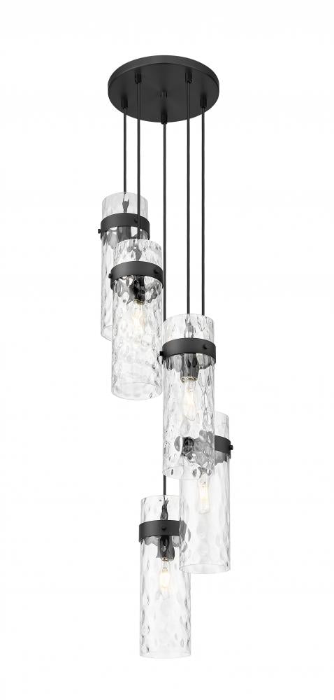 5 Light Chandelier | 7002P5-5R-MB