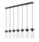 7 Light Linear Chandelier | 7002P5-7L-MB
