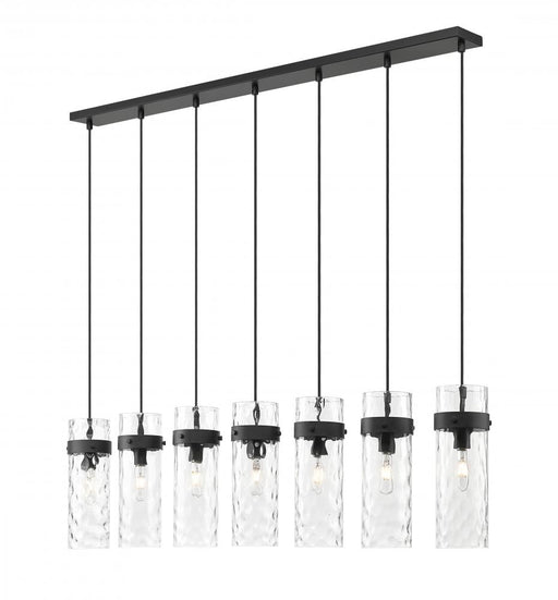 7 Light Linear Chandelier | 7002P5-7L-MB