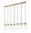 7 Light Linear Chandelier | 7002P5-7L-RB