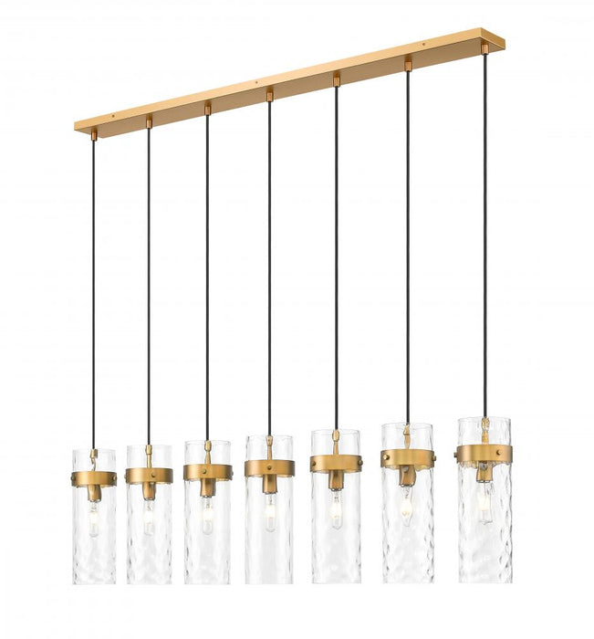7 Light Linear Chandelier | 7002P5-7L-RB