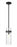 1 Light Pendant | 7002P5-ROD-MB