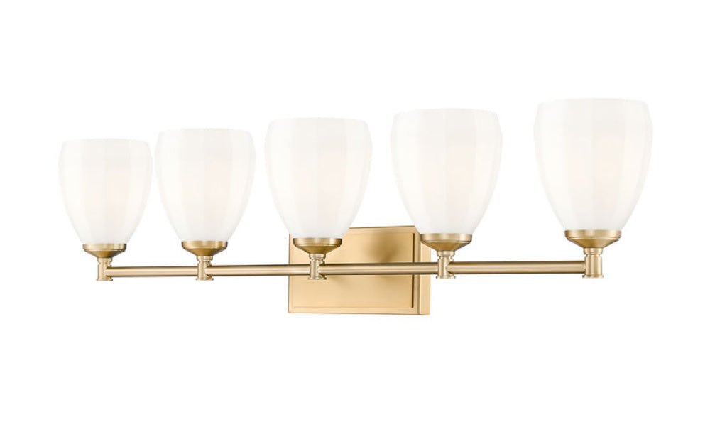 5 Light Vanity | 7004-5V-MGLD