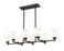 8 Light Linear Chandelier | 7004-8L-MB