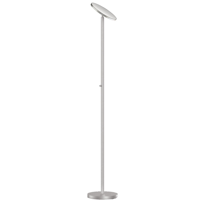 Torchier Floor Lamp, Satin Nickel Finish | 701LEDF-SN