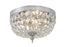 Crystorama Crystorama 2 Light Clear Italian Crystal Polished Chrome Flush Mount