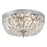 Crystorama Crystorama 3 Light Clear Italian Crystal Polished Chrome Flush Mount