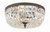 Crystorama 3 Light Spectra Crystal English Bronze Flush Mount | 714-EB-CL-SAQ