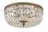 Crystorama Crystorama 3 Light Spectra Crystal Olde Brass Flush Mount