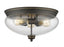 3 Light Flush Mount | 722F3-OB