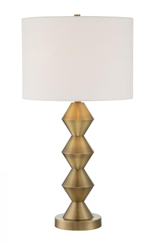 Craftmade 1 Light Plated Metal Base Table Lamp in Antique Brass