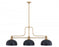 3 Light Billiard | 725-3HBR-D13MB