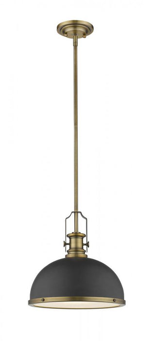 1 Light Pendant | 725P12-BRZ+HBR