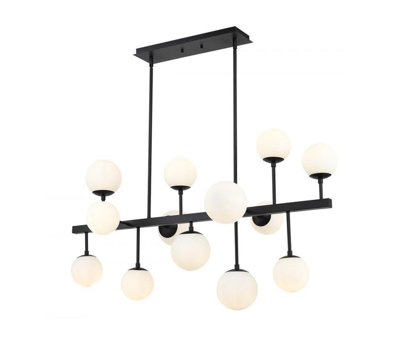 13 Light Linear Chandelier | 730-13L-MB