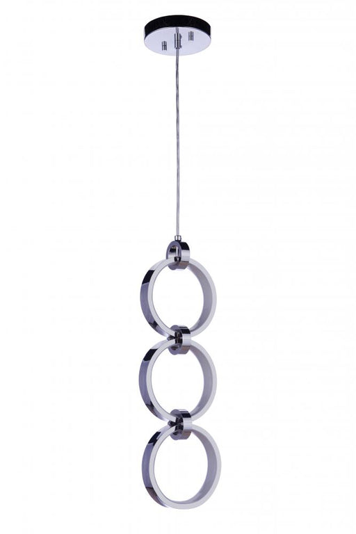 Craftmade Context 3 Light LED Pendant in Chrome