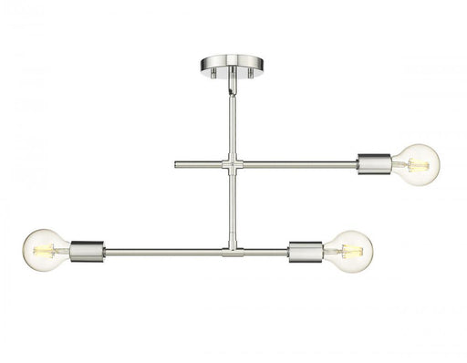 3 Light Semi Flush Mount | 731-3SF-CH