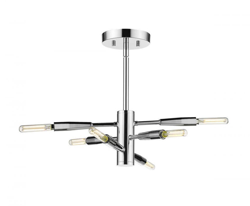 6 Light Semi Flush Mount | 737SF6-CH