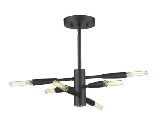6 Light Semi Flush Mount | 737SF6-MB