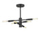 6 Light Semi Flush Mount | 737SF6-MB