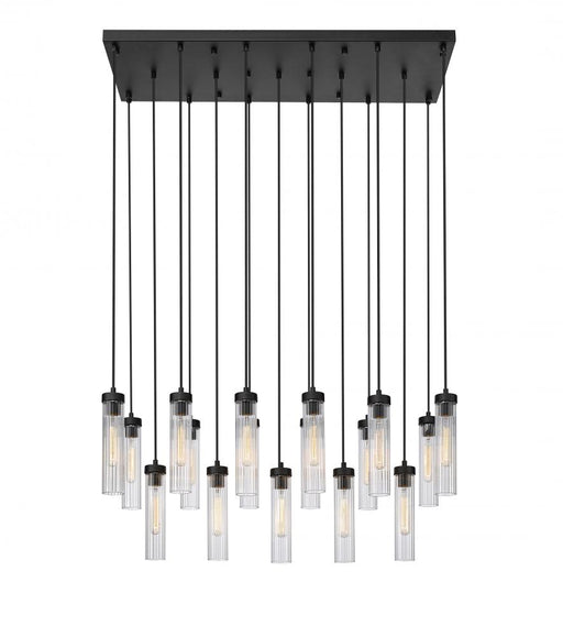 17 Light Linear Chandelier | 740P-17L-MB