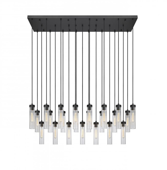 23 Light Linear Chandelier | 740P-23L-MB