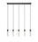 5 Light Linear Chandelier | 740P-5L-MB