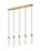 5 Light Linear Chandelier | 740P-5L-RB