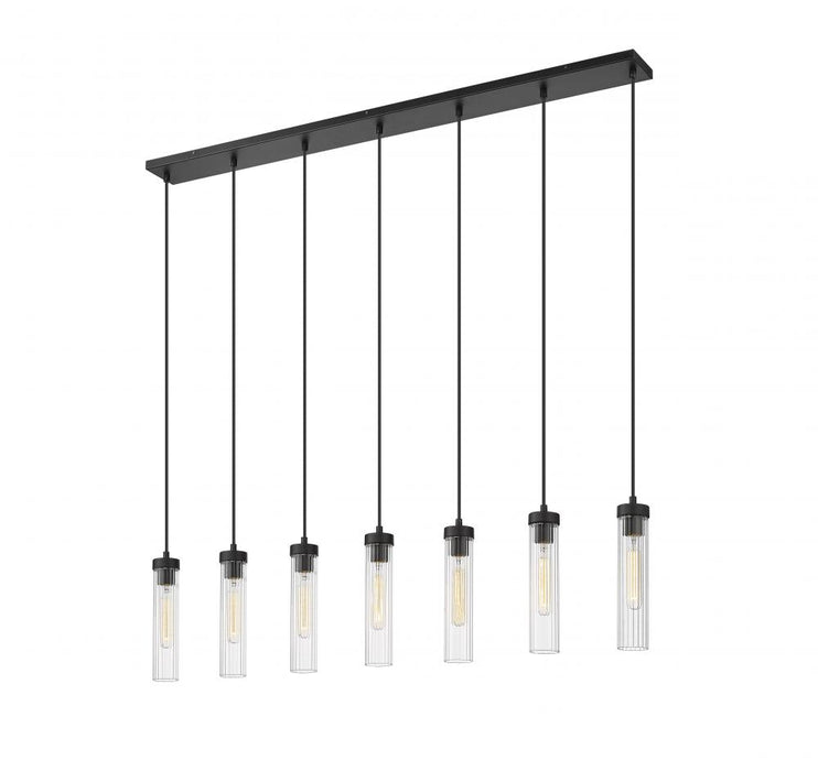 7 Light Linear Chandelier | 740P-7L-MB