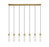 7 Light Linear Chandelier | 740P-7L-RB