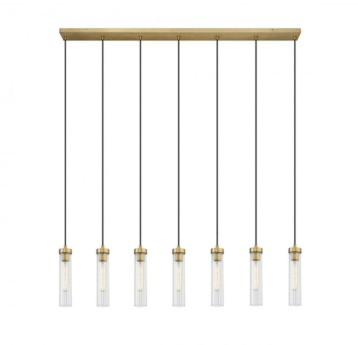 7 Light Linear Chandelier | 740P-7L-RB