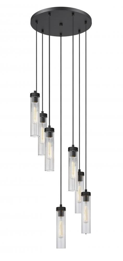 7 Light Chandelier | 740P-7R-MB