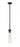 1 Light Pendant | 740P-ROD-MB