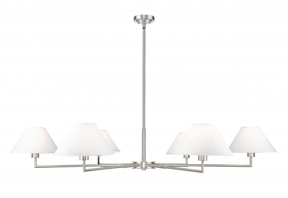 6 Light Chandelier | 744-63R-BN