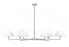 6 Light Chandelier | 744-63R-BN