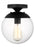 Visual Comfort & Co. Studio Collection Extra Large One Light Pendant with Clear Seeded Glass