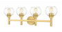 4 Light Vanity | 7502-4V-BG