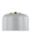 Visual Comfort & Co. Studio Collection Malone transitional 1-light indoor dimmable small ceiling flush mount in matte grey finish with matt